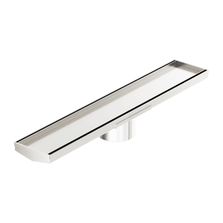 Tile Insert V Channel 600x106mm Floor Grate 90mm Outlet Brushed Nickel (NRFG004HSBN)