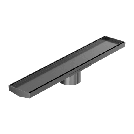 Tile Insert V Channel 600x106mm Floor Grate 90mm Outlet Gun Metal (NRFG004HSGM)
