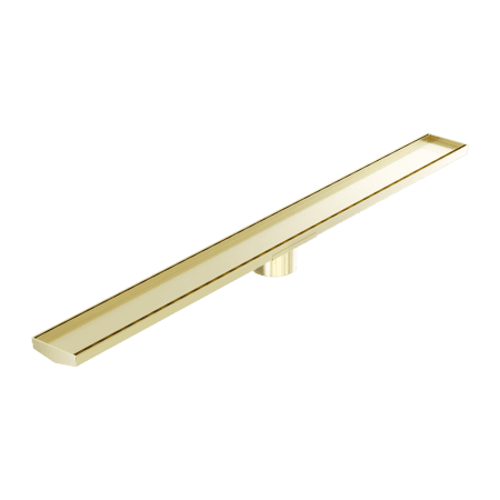 Tile Insert V Channel 1200x106mm Floor Grate 90mm Outlet Brushed Gold (NRFG005HSBG)