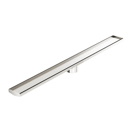 Tile Insert V Channel 1200x106mm Floor Grate 90mm Outlet Brushed Nickel (NRFG005HSBN)