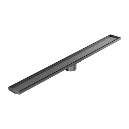 Tile Insert V Channel 1200x106mm Floor Grate 90mm Outlet Gun Metal (NRFG005HSGM)