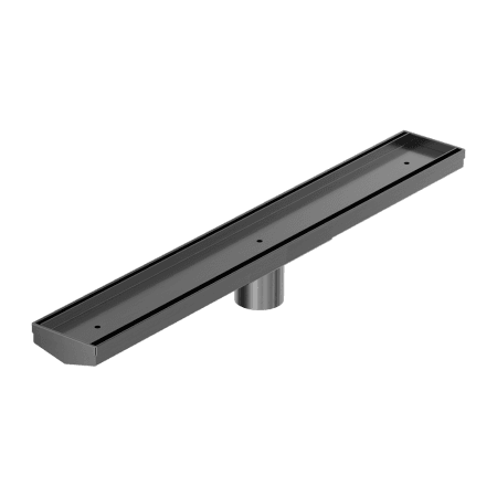 Tile Insert V Channel 600x82mm Floor Grate 50mm Outlet Gun Metal (NRFG006HSGM)