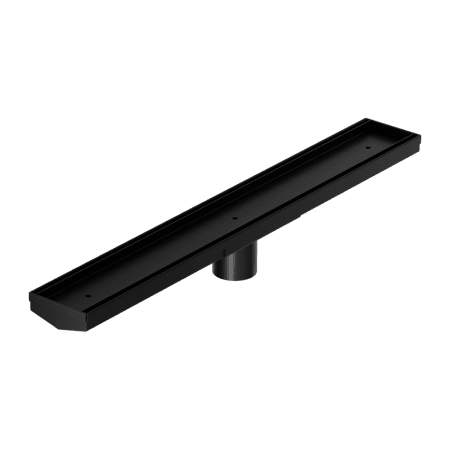 Tile Insert V Channel 600x82mm Floor Grate 50mm Outlet Matte Black (NRFG006HSMB)