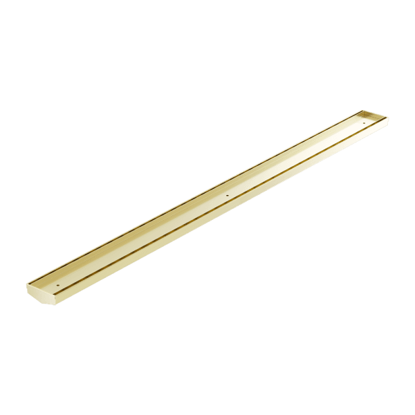Tile Insert V Channel 1200x82mm Floor Grate Without Outlet Brushed Gold (NRFG007BG)