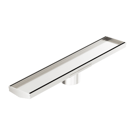 Tile Insert V Channel 600x106mm Floor Grate 80mm Outlet Brushed Nickel (NRFG008HSBN)