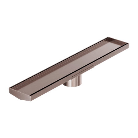 Tile Insert V Channel 600x106mm Floor Grate 80mm Outlet Brushed Bronze (NRFG008HSBZ)