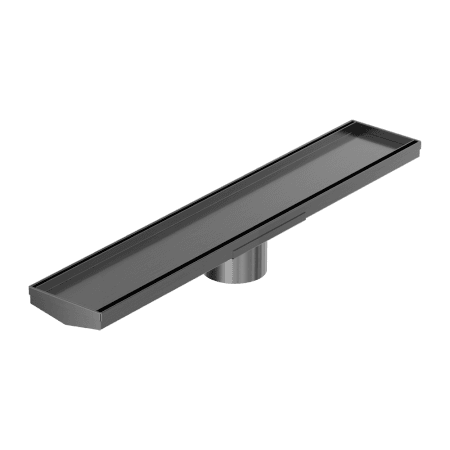 Tile Insert V Channel 600x106mm Floor Grate 80mm Outlet Gun Metal (NRFG008HSGM)