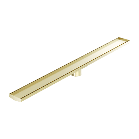 Tile Insert V Channel 1200x106mm Floor Grate 80mm Outlet Brushed Gold (NRFG009HSBG)