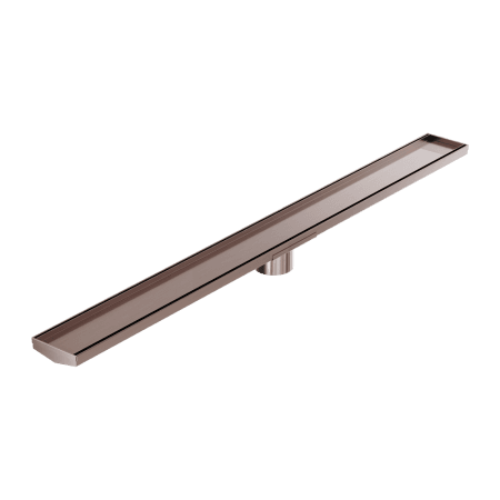 Tile Insert V Channel 1200x106mm Floor Grate 80mm Outlet Brushed Bronze (NRFG009HSBZ)