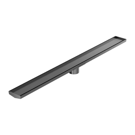 Tile Insert V Channel 1200x106mm Floor Grate 80mm Outlet Gun Metal (NRFG009HSGM)