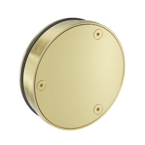 316L Stainless Round Clear Out 100mm Outlet Brushed Gold (NRFW010BG)