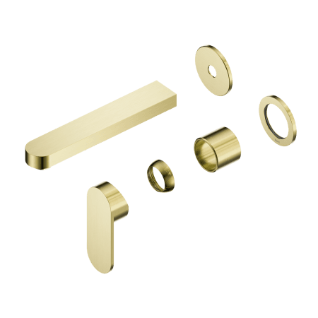 Ecco Wall Basin/Bath Mixer Separate Back Plate 60mm Trim Kits Only Brushed Gold (NR301310ctBG)