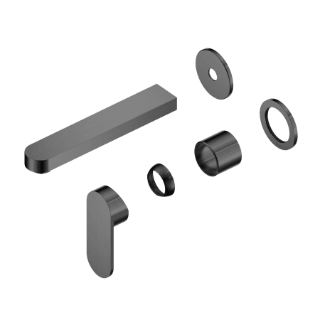 Ecco Wall Basin/Bath Mixer Separate Back Plate 60mm Trim Kits Only Gun Metal (NR301310ctGM)