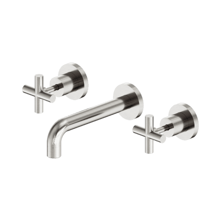 X PLUS Wall Basin Set Brushed Nickel (NR201607bBN)