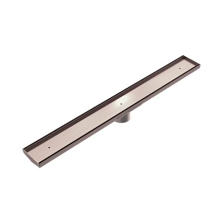 Tile Insert V Channel 800x106mm Floor Grate 90mm Outlet Brushed Bronze (NRFG010HSBZ)