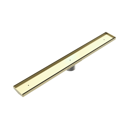 Tile Insert V Channel 800x82mm Floor Grate 50mm Outlet Brushed Gold (NRFG011HSBG)